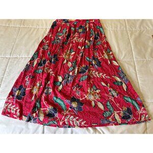 VTG Y2k Jaclyn Smith Cottagcore Floral Midi Maxi Rayon Skirt Sz Med Boho Hippie